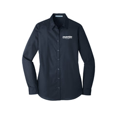 Martin Painting - Port Authority® Women's Long Sleeve Carefree Poplin Shirt