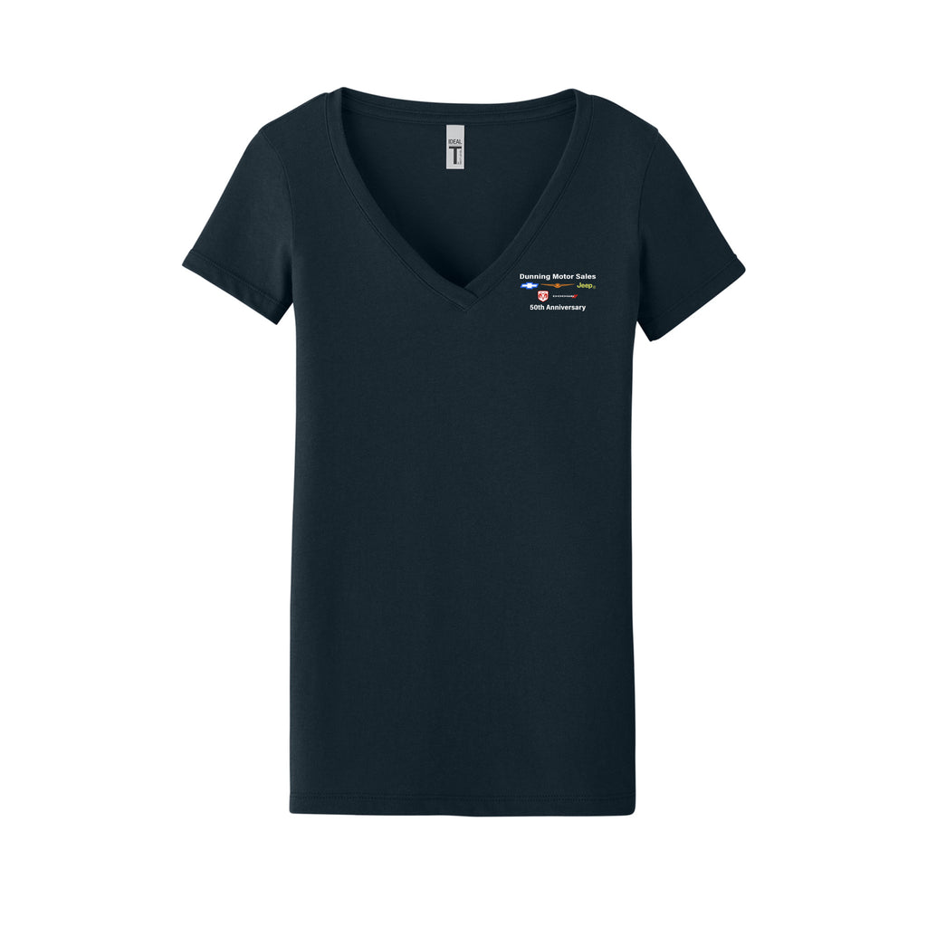 Dunning Motors - Next Level Apparel® Women’s Ideal V-Neck Tee