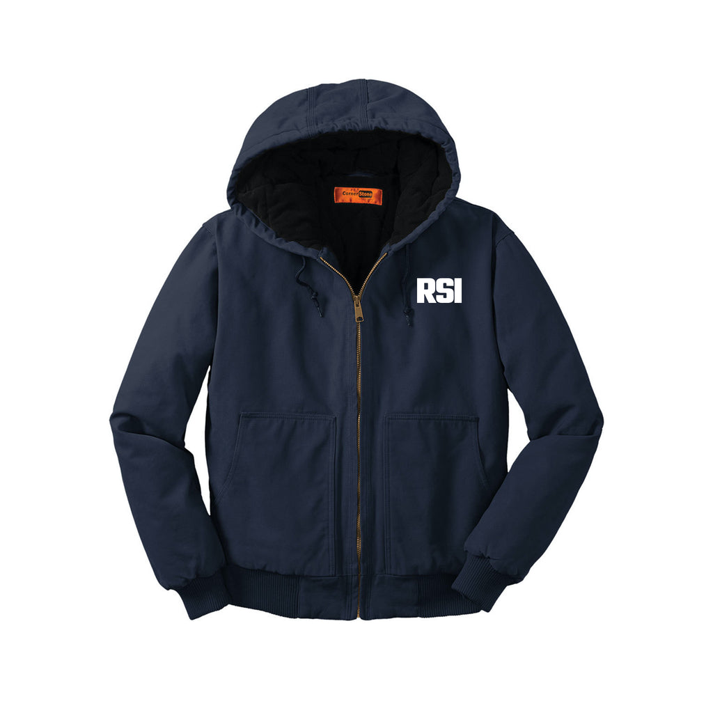 Renier Construction - CornerStone® Washed Duck Cloth Insulated Hooded Work Jacket