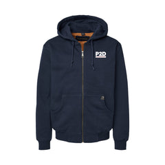 P2D - DRI DUCK - Crossfire Heavyweight Power Fleece Hooded Jacket with Thermal Lining