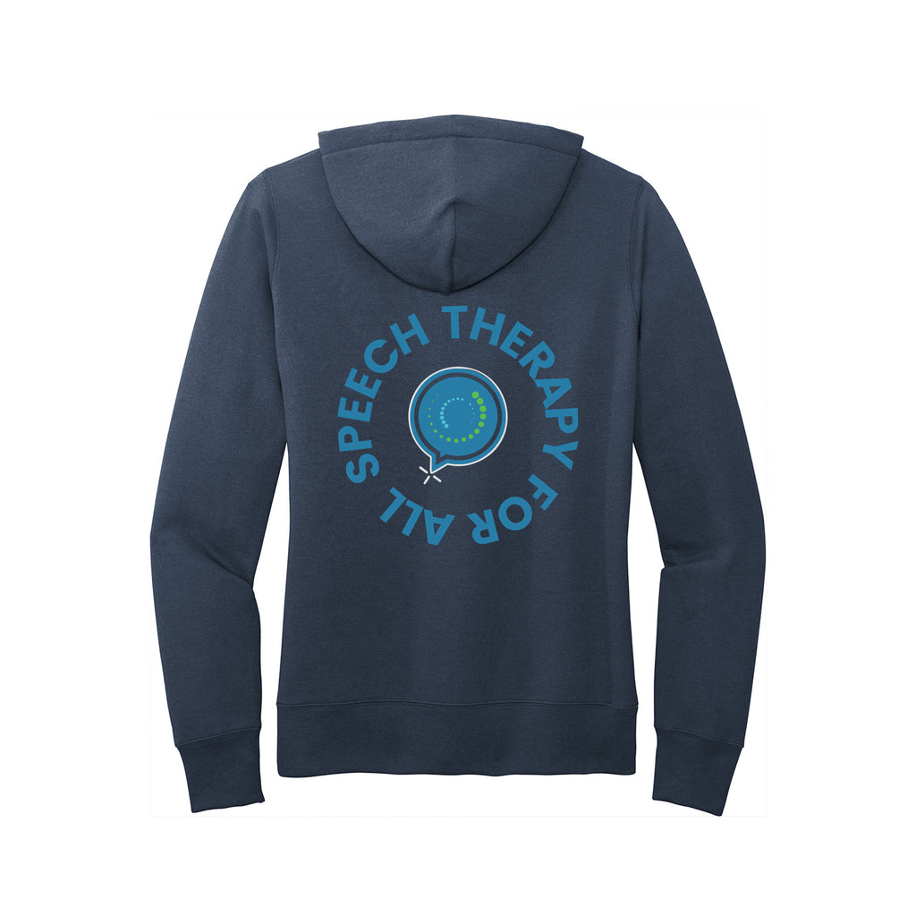 Speech Therapy For All - Port & Company® Women's Core Fleece Pullover Hooded Sweatshirt With Backs