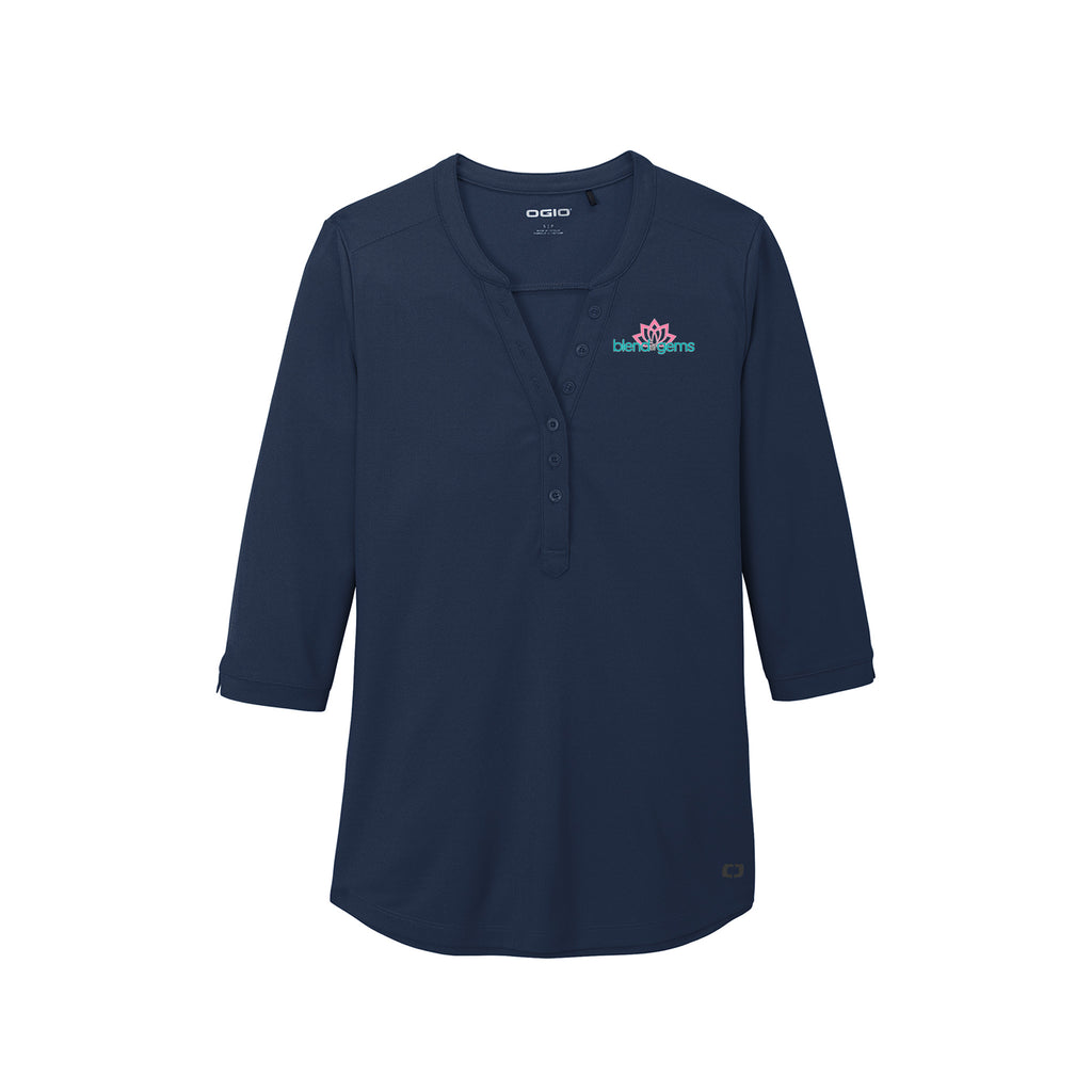 Blend of Gems - OGIO ® Ladies Jewel Henley