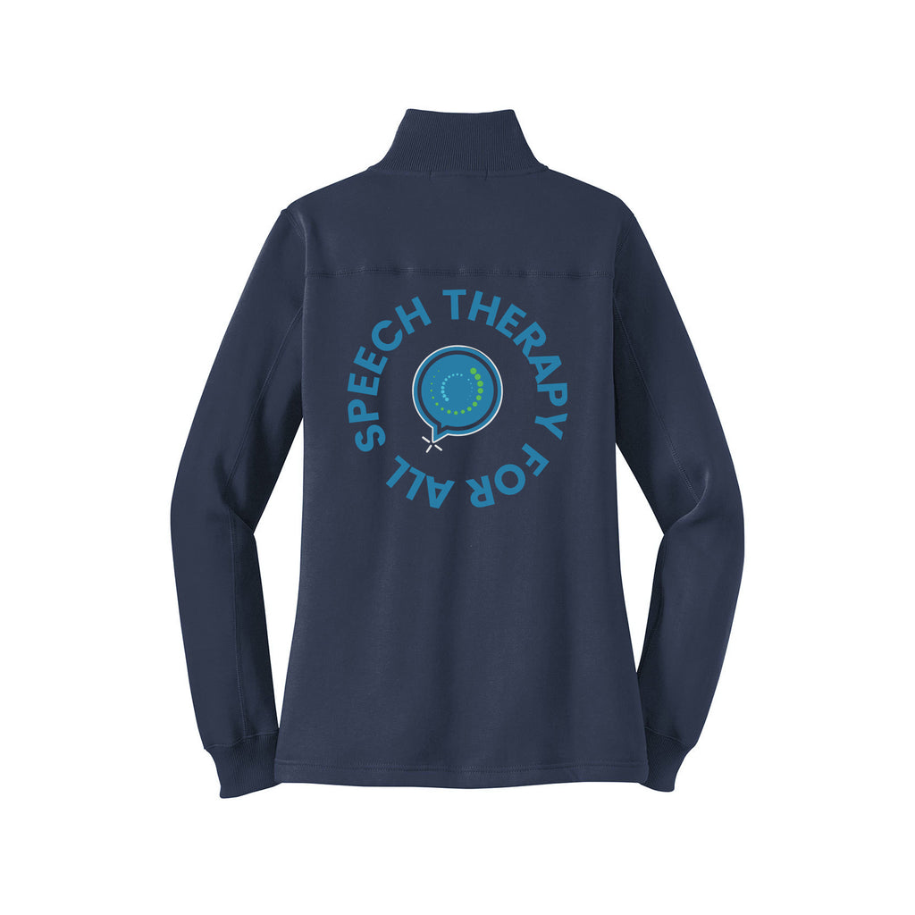 Speech Therapy For All - Sport-Tek® Women's 1/4-Zip Sweatshirt With Backs