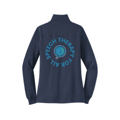 Speech Therapy For All - Sport-Tek® Women's 1/4-Zip Sweatshirt With Backs