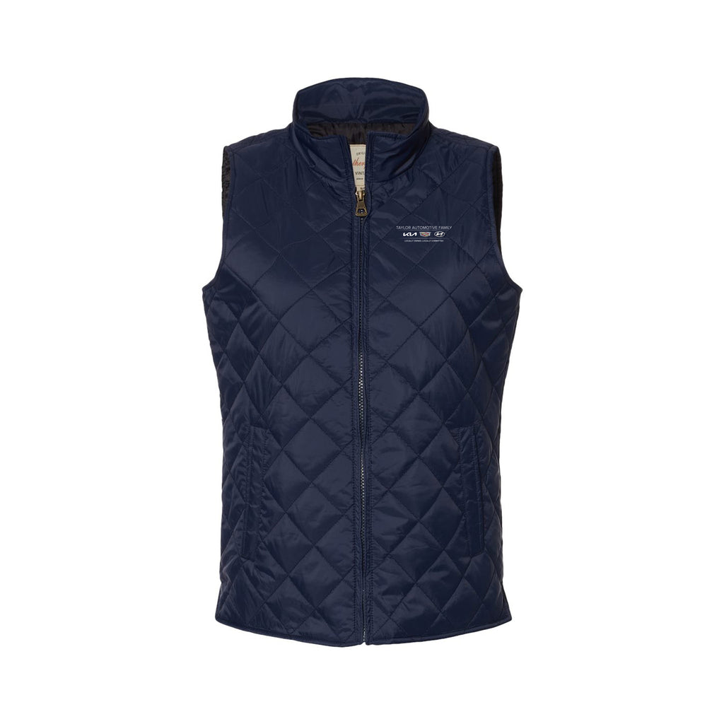 Taylor Family Automotive - Weatherproof - Women's Vintage Diamond Quilted Vest