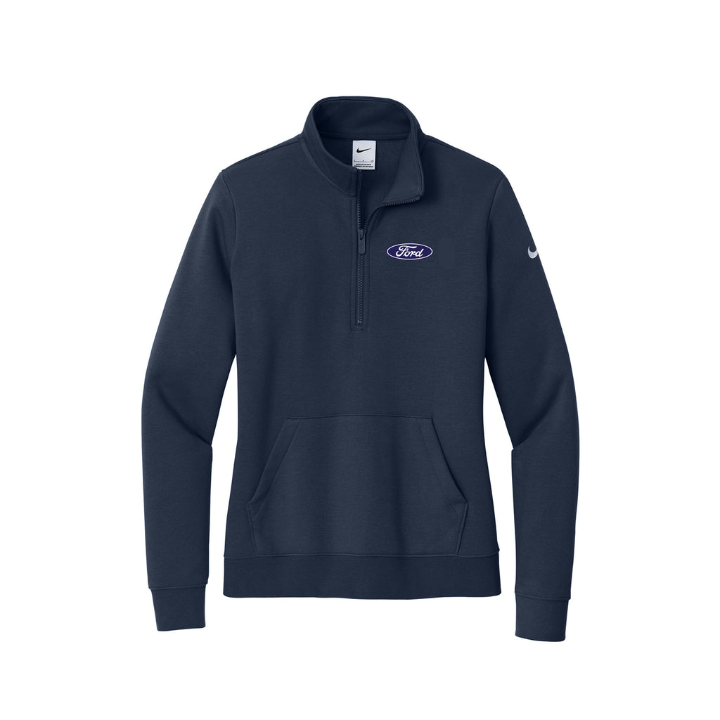 Tom Masano Ford - Nike Ladies Club Fleece Sleeve Swoosh 1/2-Zip