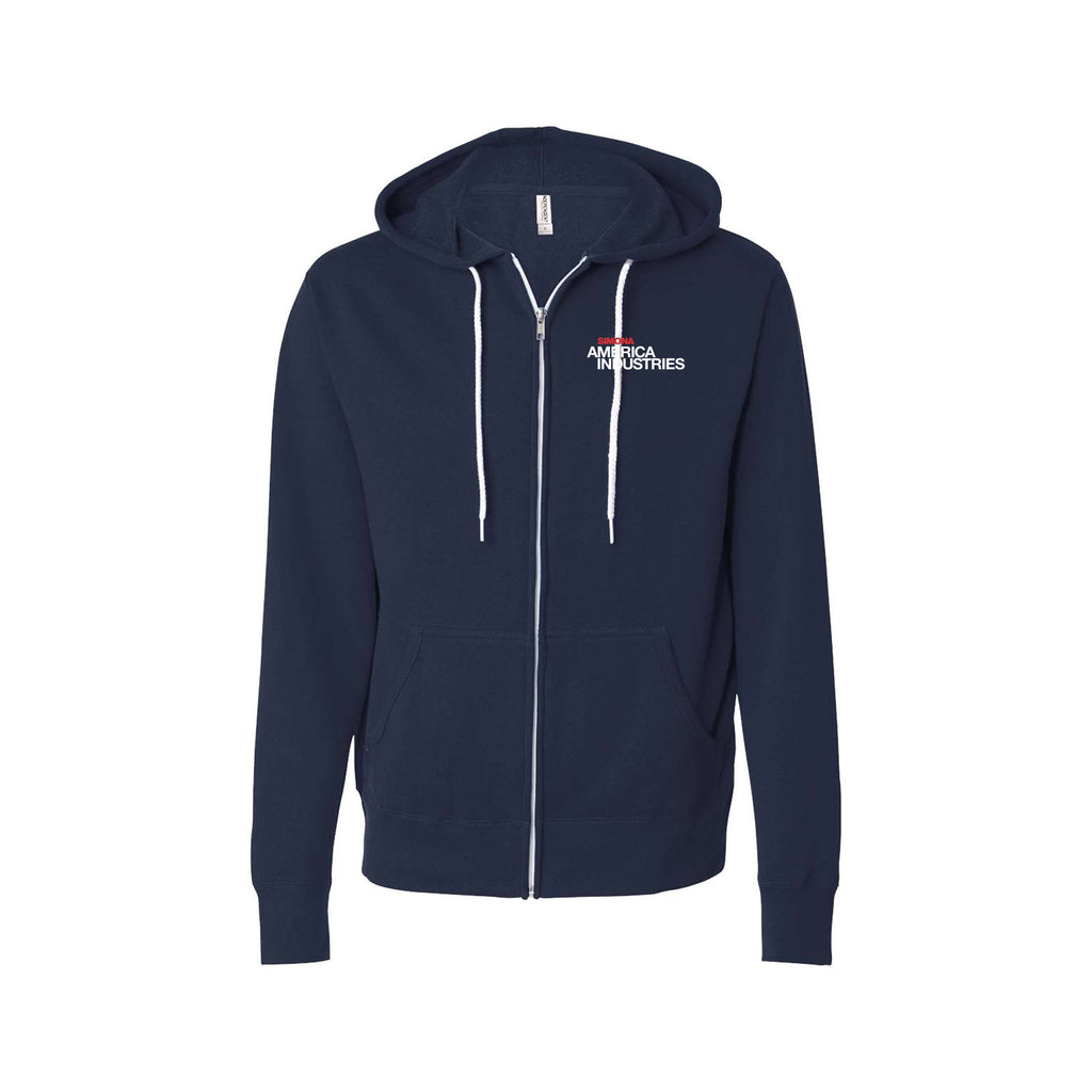 SIMONA America Industries - Lightweight Full-Zip Hooded Sweatshirt