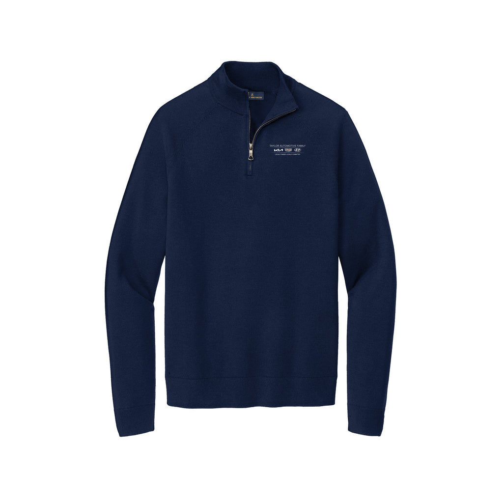 Taylor Family Automotive - Brooks Brothers® Cotton Stretch 1/4-Zip Sweater