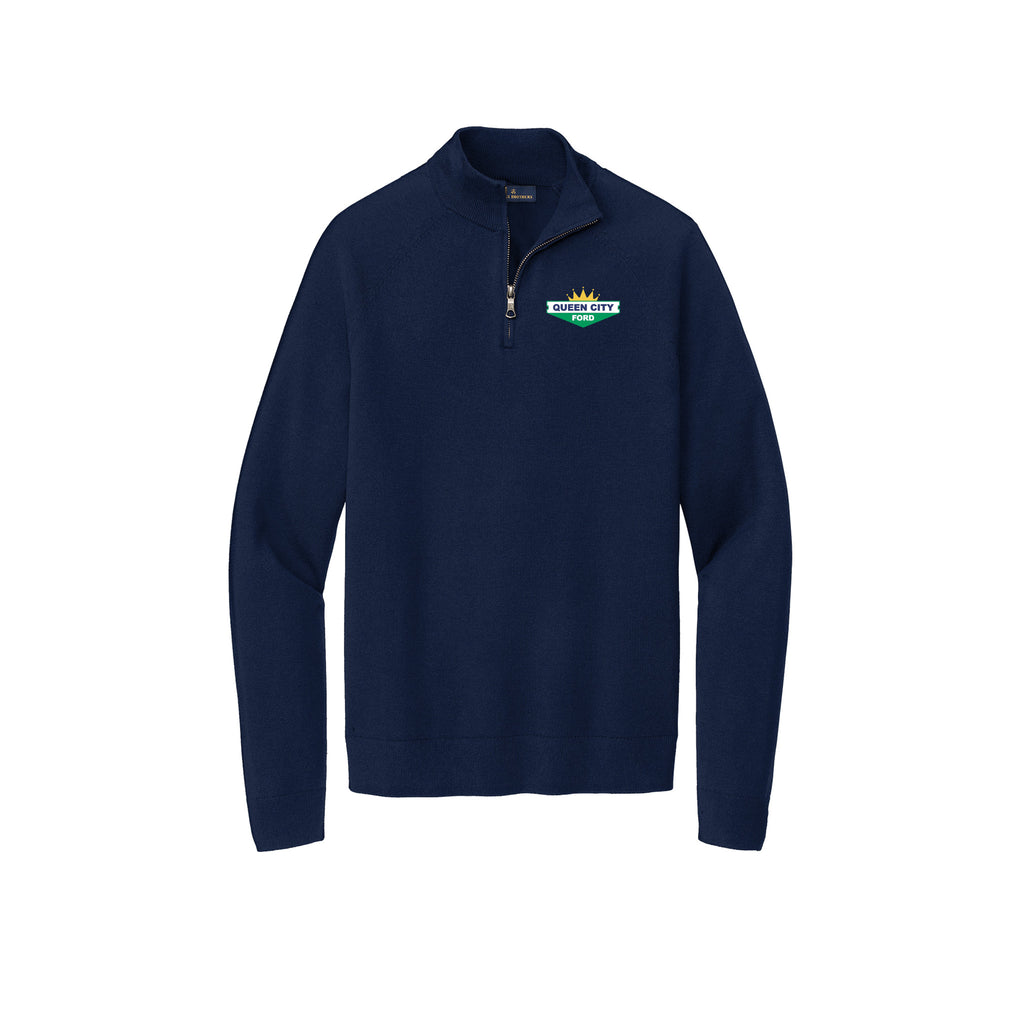 Queen City Ford - Brooks Brothers® Cotton Stretch 1/4-Zip Sweater