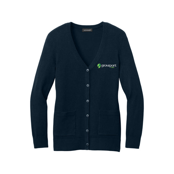Groveport Municipal - Port Authority® Women’s Easy Care Button-Up Cardigan Sweater