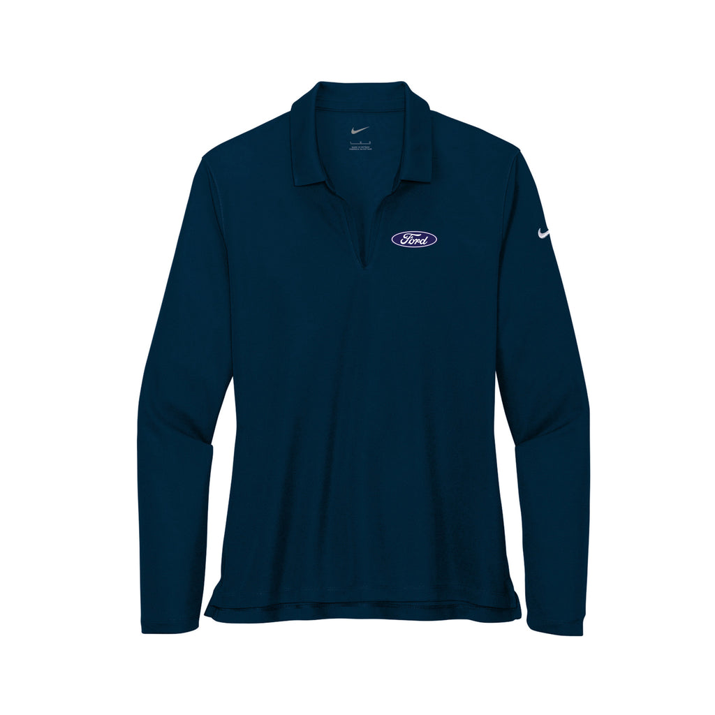 Tom Masano Ford - Nike Ladies Dri-FIT Micro Pique 2.0 Long Sleeve Polo