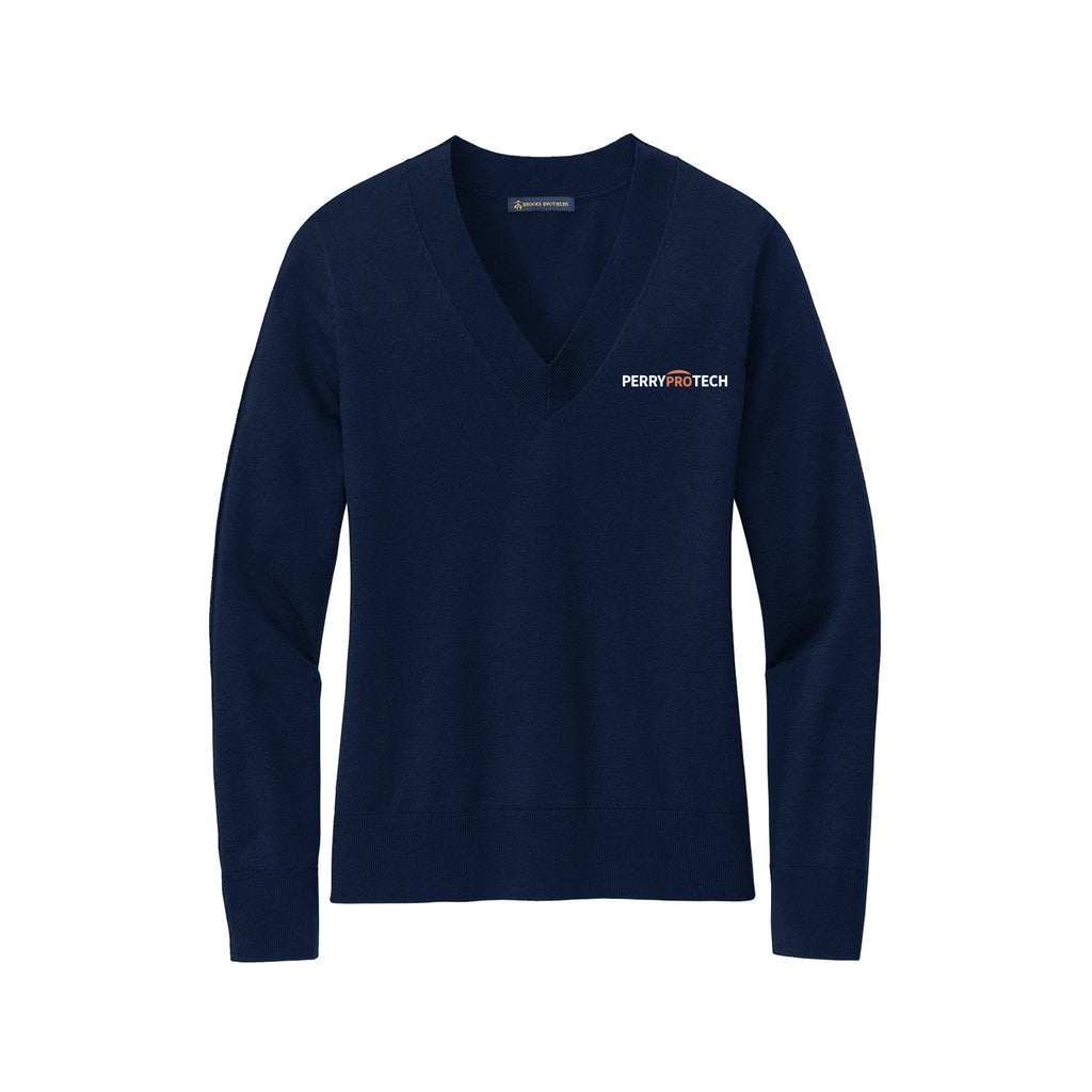 Perry ProTECH - Brooks Brothers® Women’s Cotton Stretch V-Neck Sweater