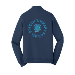 Speech Therapy For All - Port & Company® Fan Favorite™ Fleece 1/4-Zip Pullover Sweatshirt With Backs