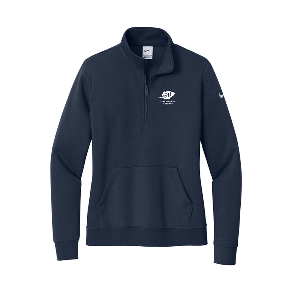 City of Grandview Heights - Nike Women's Club Fleece Sleeve Swoosh 1/2-Zip