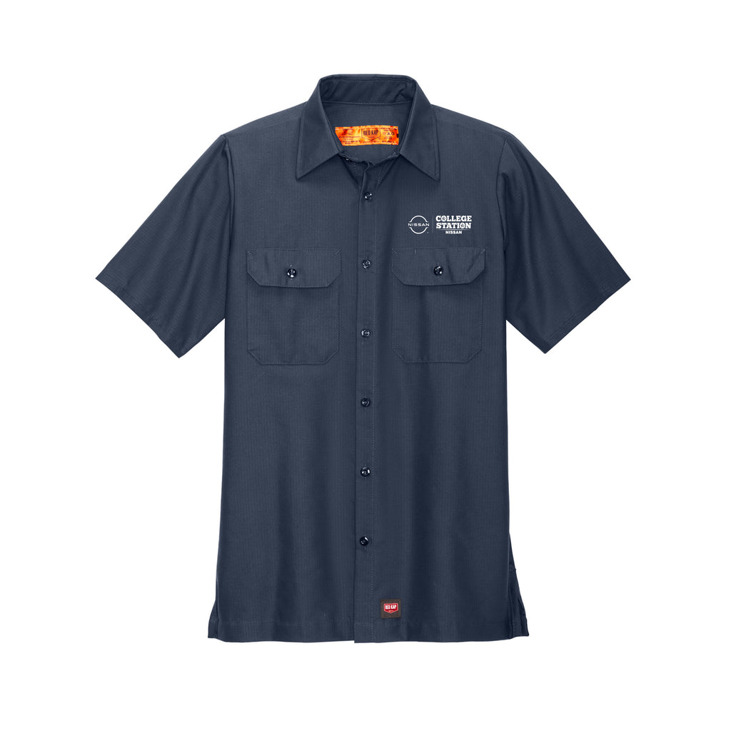 College Station Nissan - Red Kap® Short Sleeve Solid Ripstop Shirt