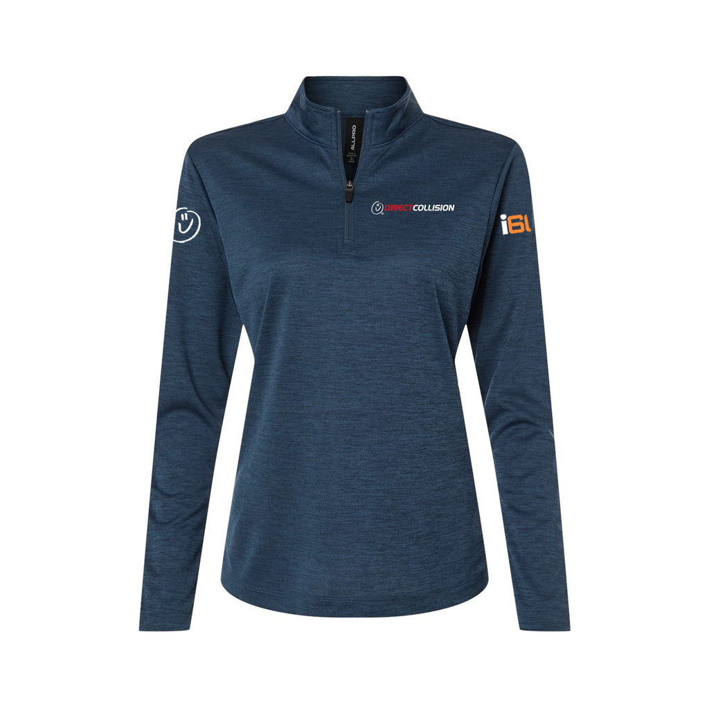 Direct Collision - Women's Pro-Lock Performance Mélange Quarter-Zip Pullover