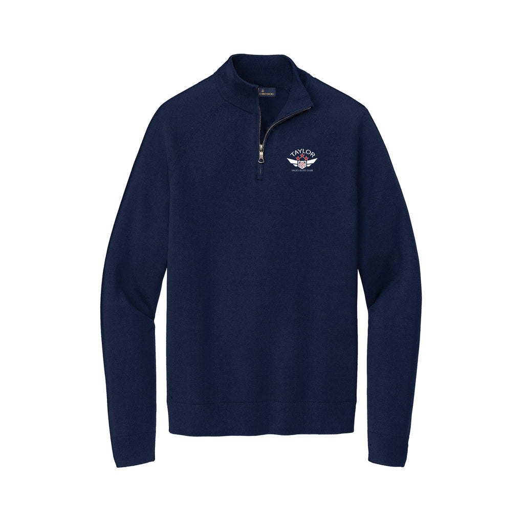 Taylor Family Automotive - Brooks Brothers® Cotton Stretch 1/4-Zip Sweater