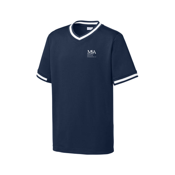 MSA Law Firm - Sport-Tek® Youth Tough Mesh V-Neck Baseball Jersey