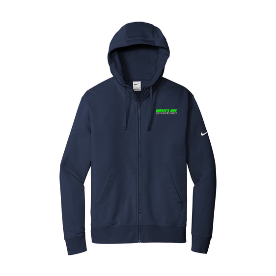 Barker's Bins Dumpster Service - Nike Club Fleece Sleeve Swoosh Full-Zip Hoodie