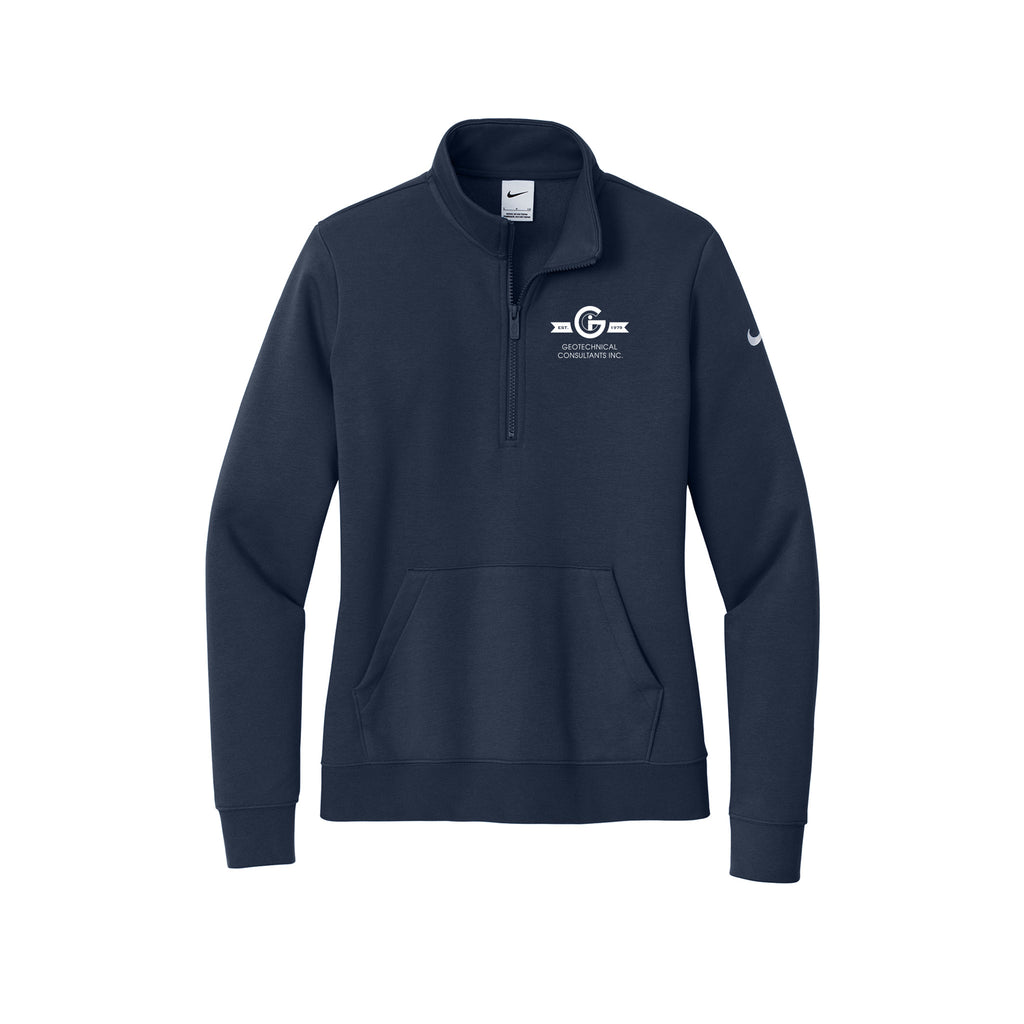 GCI - Nike Ladies Club Fleece Sleeve Swoosh 1/2-Zip