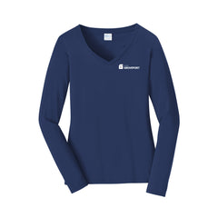 City of Groveport - Port & Co™ Women's Long Sleeve Fan Favorite™ V-Neck Tee
