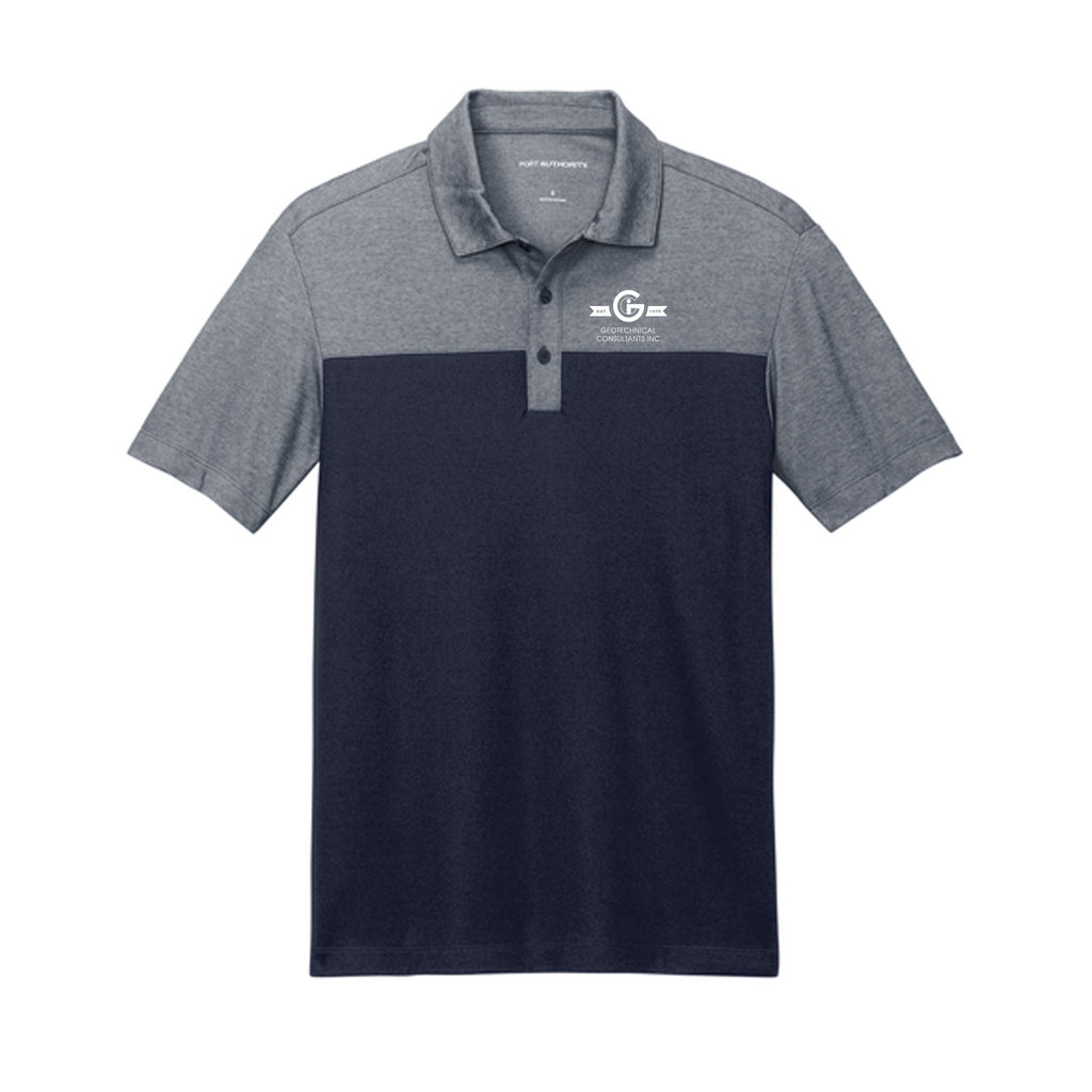 GCI - Port Authority® Fine Pique Blend Blocked Polo