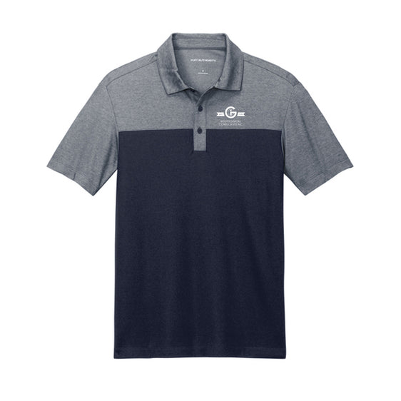 GCI - Port Authority® Fine Pique Blend Blocked Polo