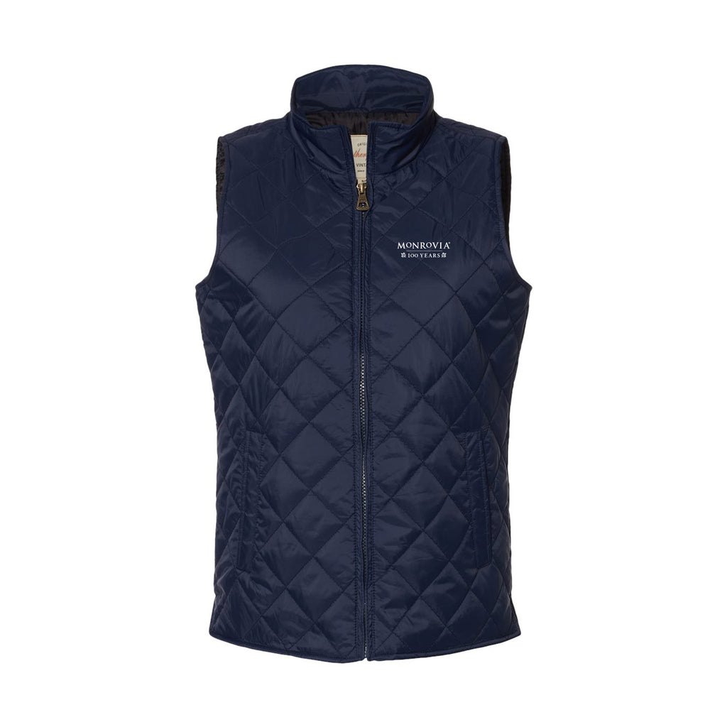 Monrovia 100 Years - Women's Vintage Diamond Quilted Vest