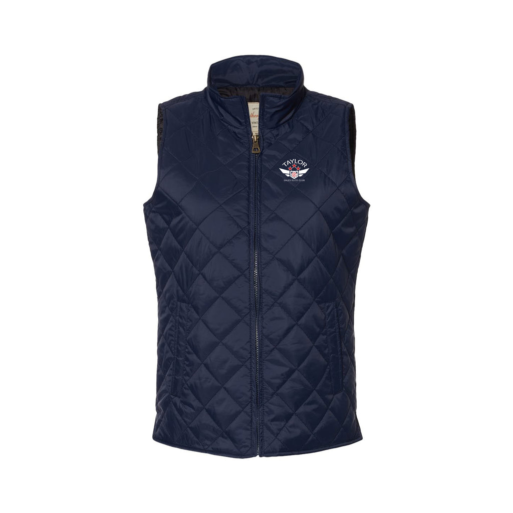 Taylor Family Automotive - Weatherproof - Women's Vintage Diamond Quilted Vest