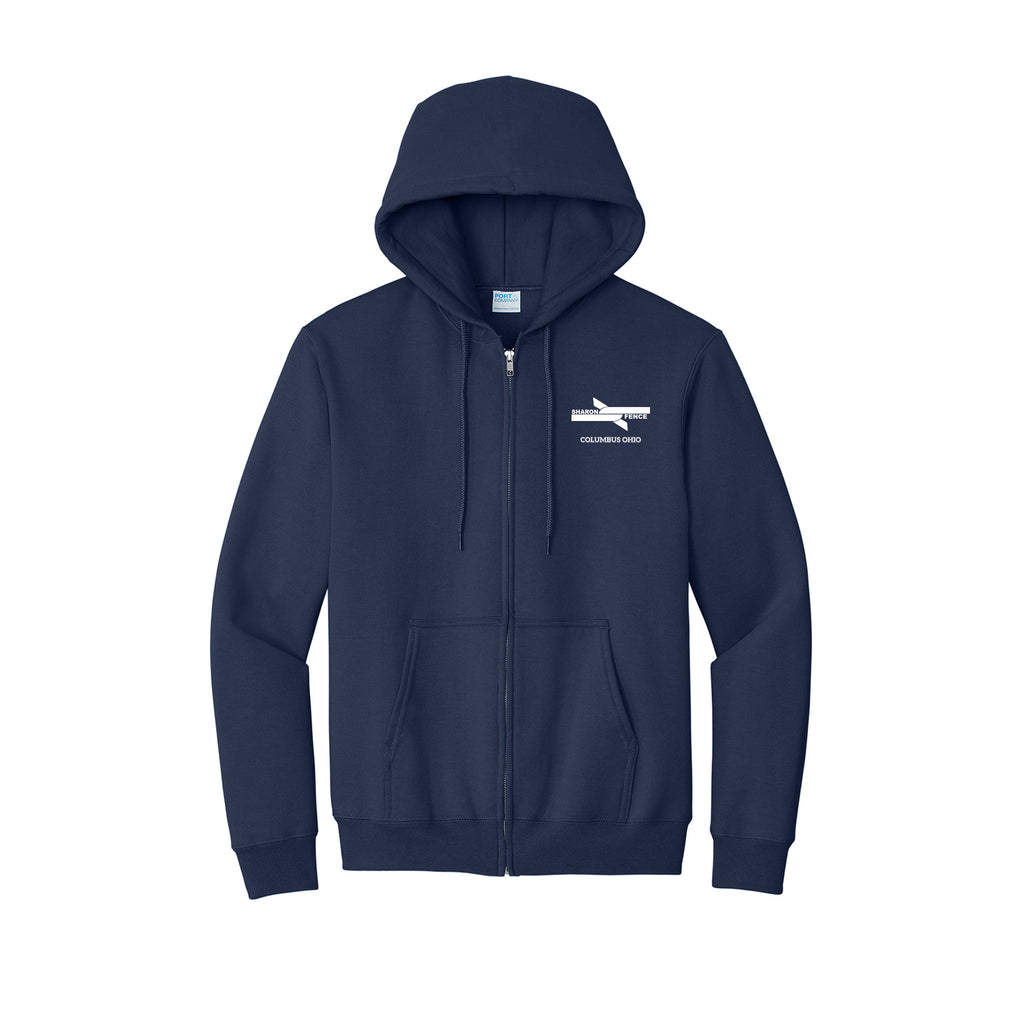 Sharon Fence - Port & Co® Essential Fleece Full-Zip Hooded Sweatshirt
