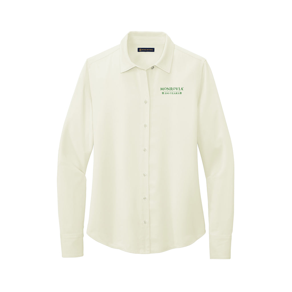 Monrovia 100 Years - Brooks Brothers® Women’s Full-Button Satin Blouse