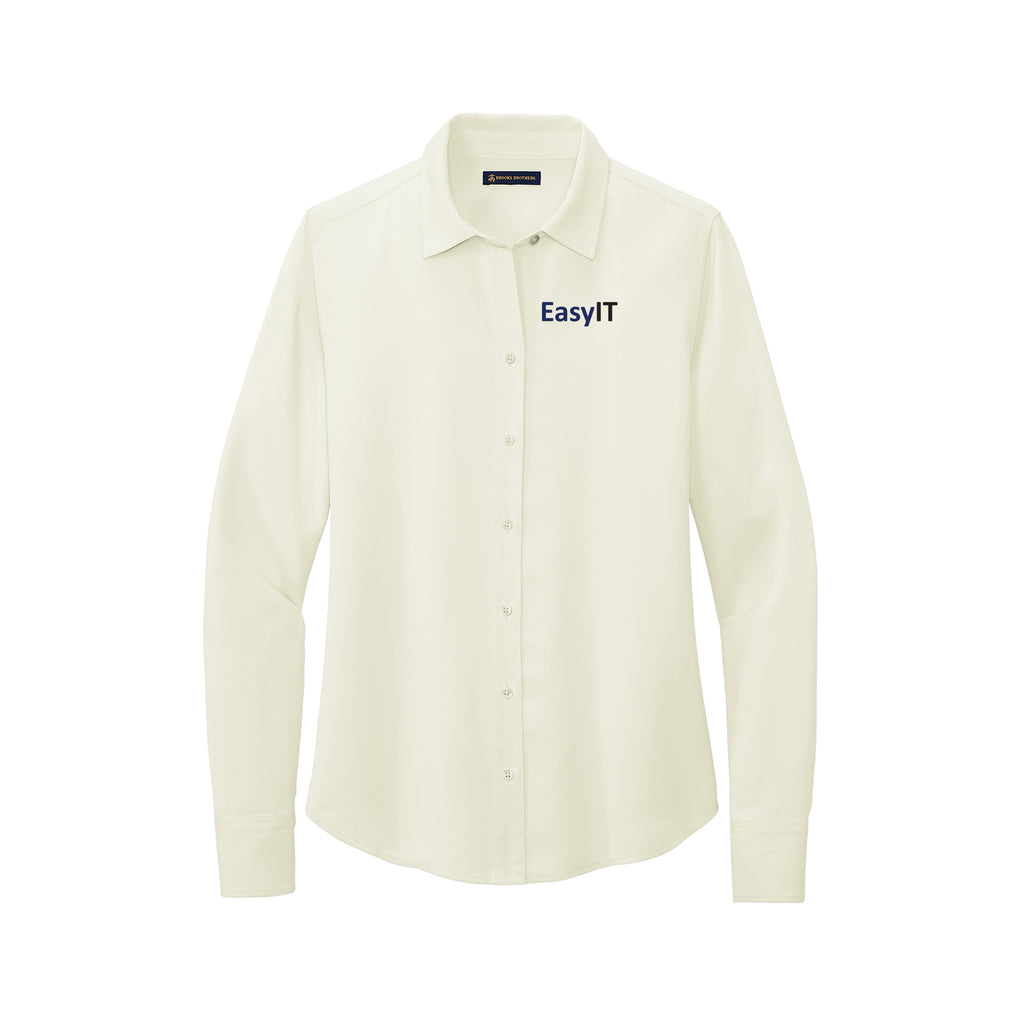 Easy IT - Brooks Brothers® Women’s Full-Button Satin Blouse