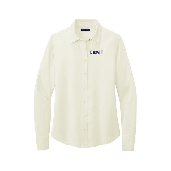 Easy IT - Brooks Brothers® Women’s Full-Button Satin Blouse