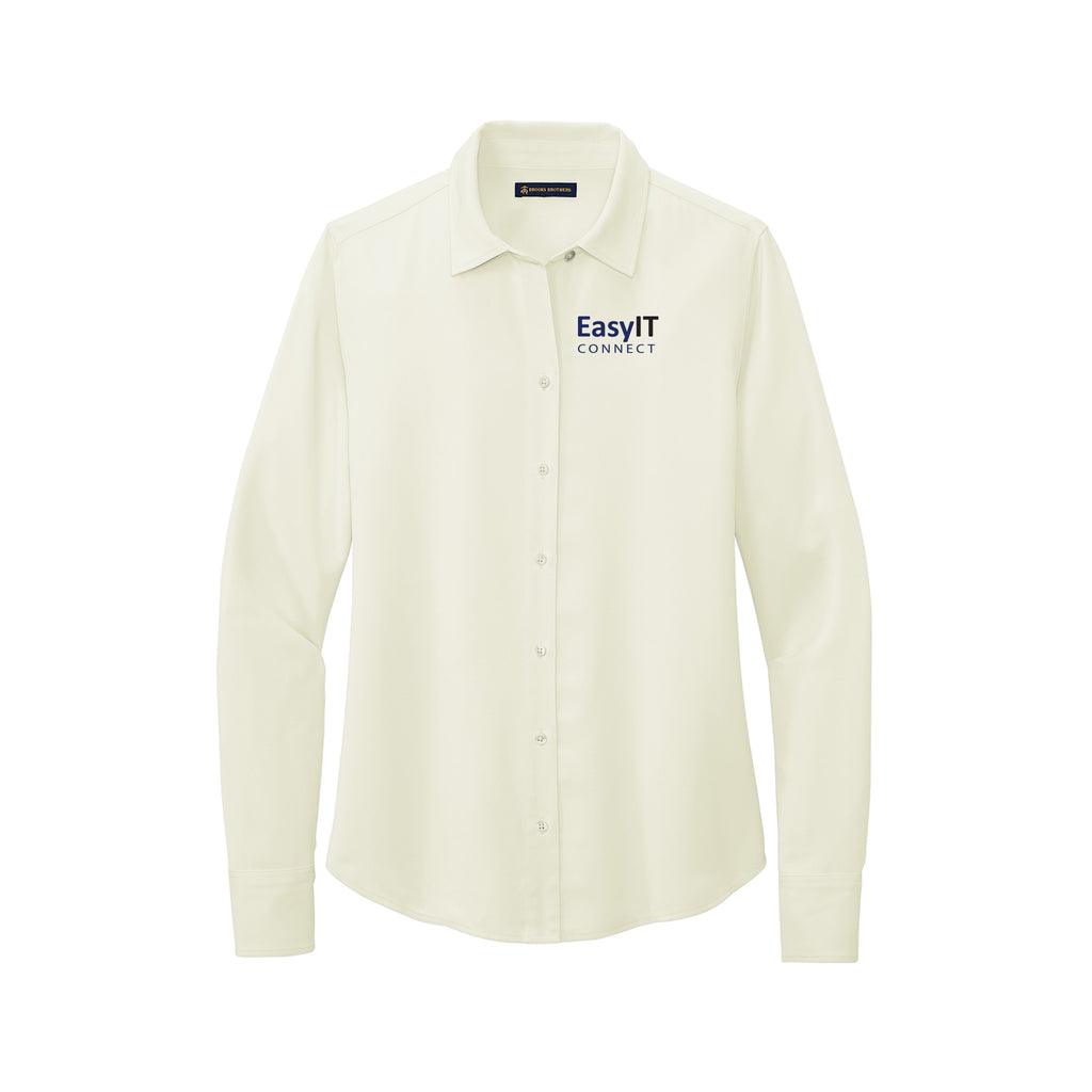 Easy IT - Brooks Brothers® Women’s Full-Button Satin Blouse