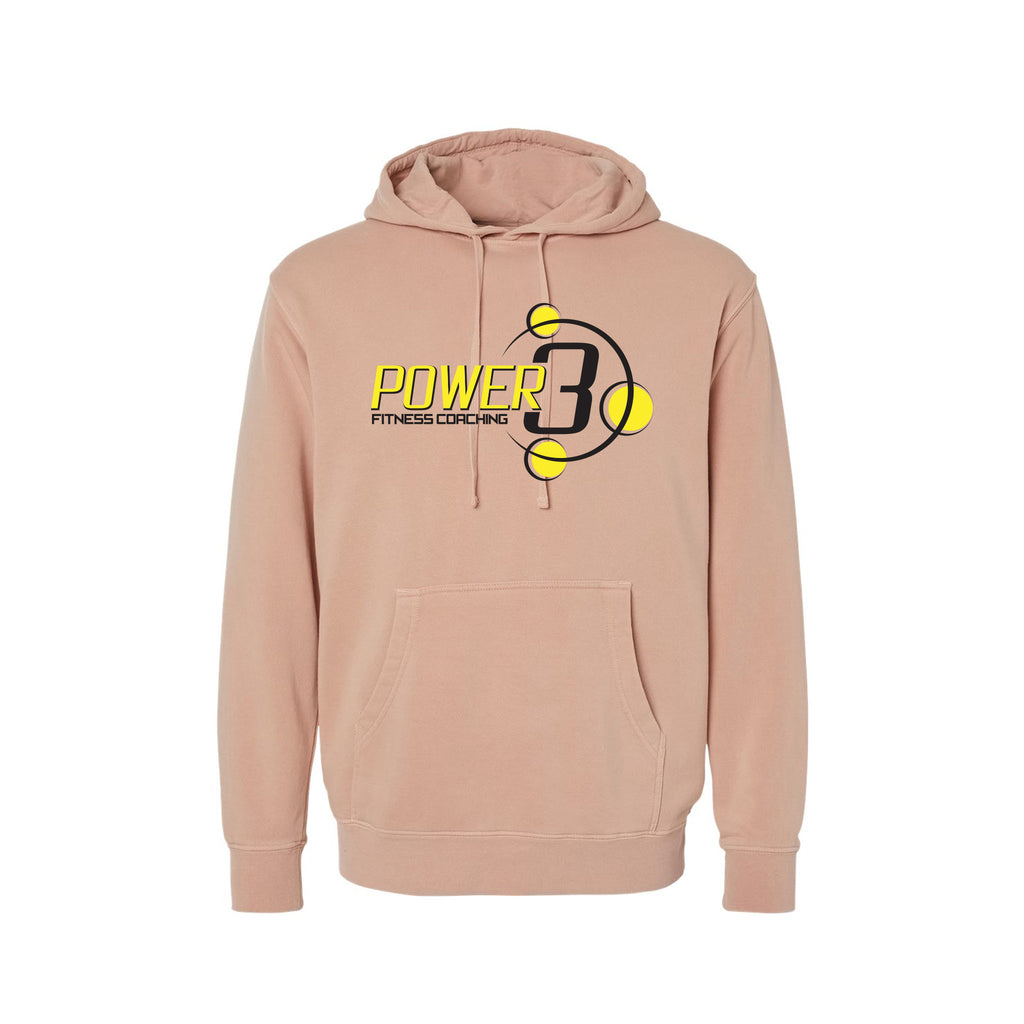 Power 3 - Independent Trading Co. - Midweight Pigment-Dyed Hooded Sweatshirt