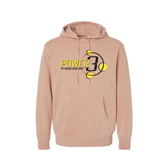 Power 3 - Independent Trading Co. - Midweight Pigment-Dyed Hooded Sweatshirt