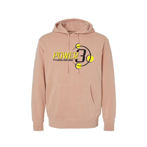 Power 3 - Independent Trading Co. - Midweight Pigment-Dyed Hooded Sweatshirt