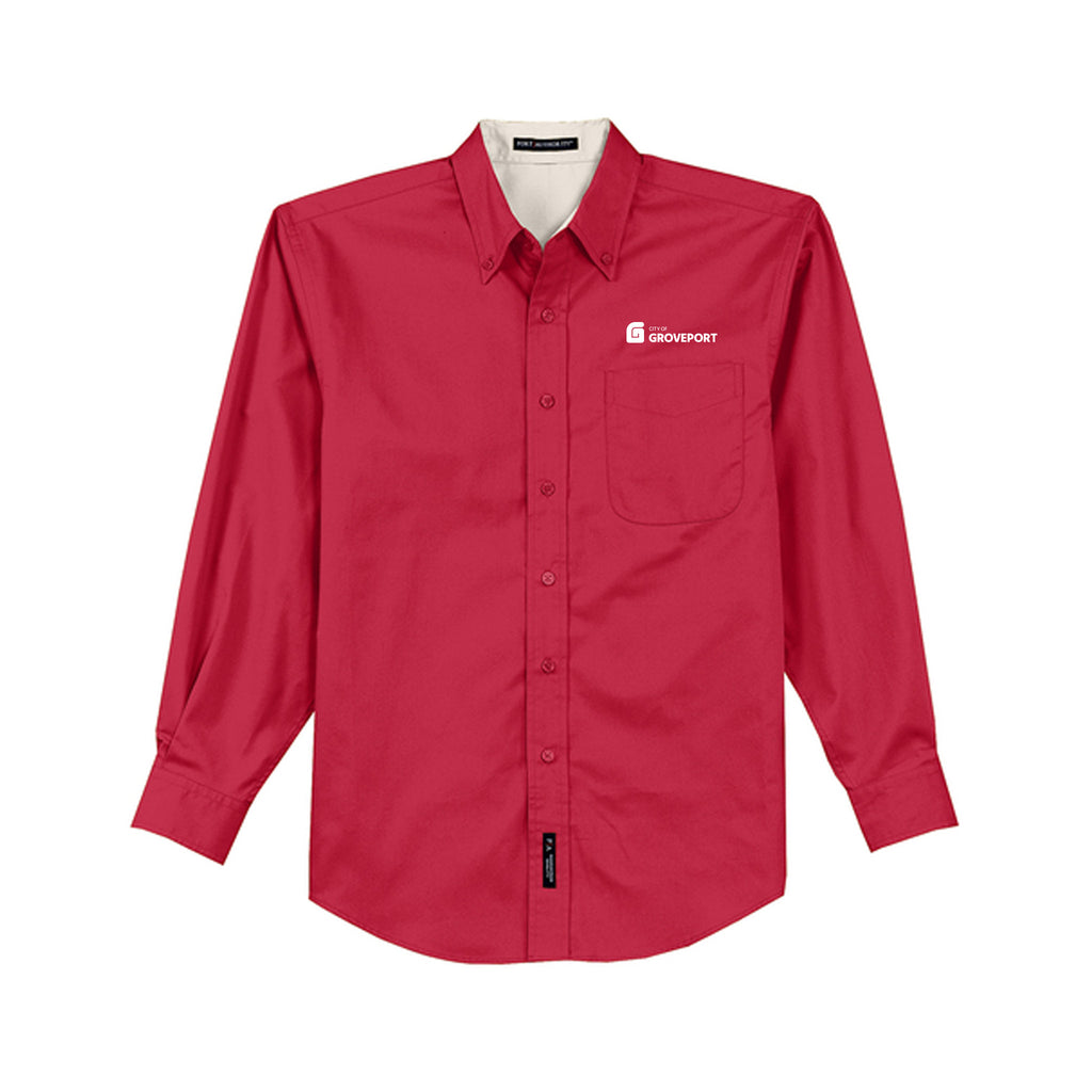 City of Groveport - Port Authority® Tall Long Sleeve Easy Care Shirt