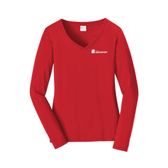 City of Groveport - Port & Co™ Women's Long Sleeve Fan Favorite™ V-Neck Tee