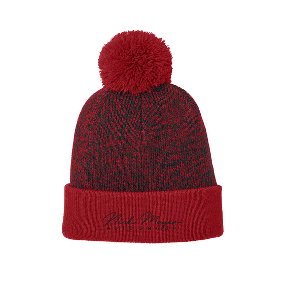 Nick Mayer Auto Group - Sport-Tek® Halftime Heather Pom Beanie