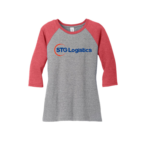 STG Logistics - District ® Women’s Perfect Tri ® 3/4-Sleeve Raglan