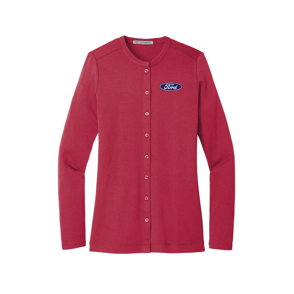 Tom Masano Ford  - Port Authority® Women's Concept Stretch Button-Front Cardigan