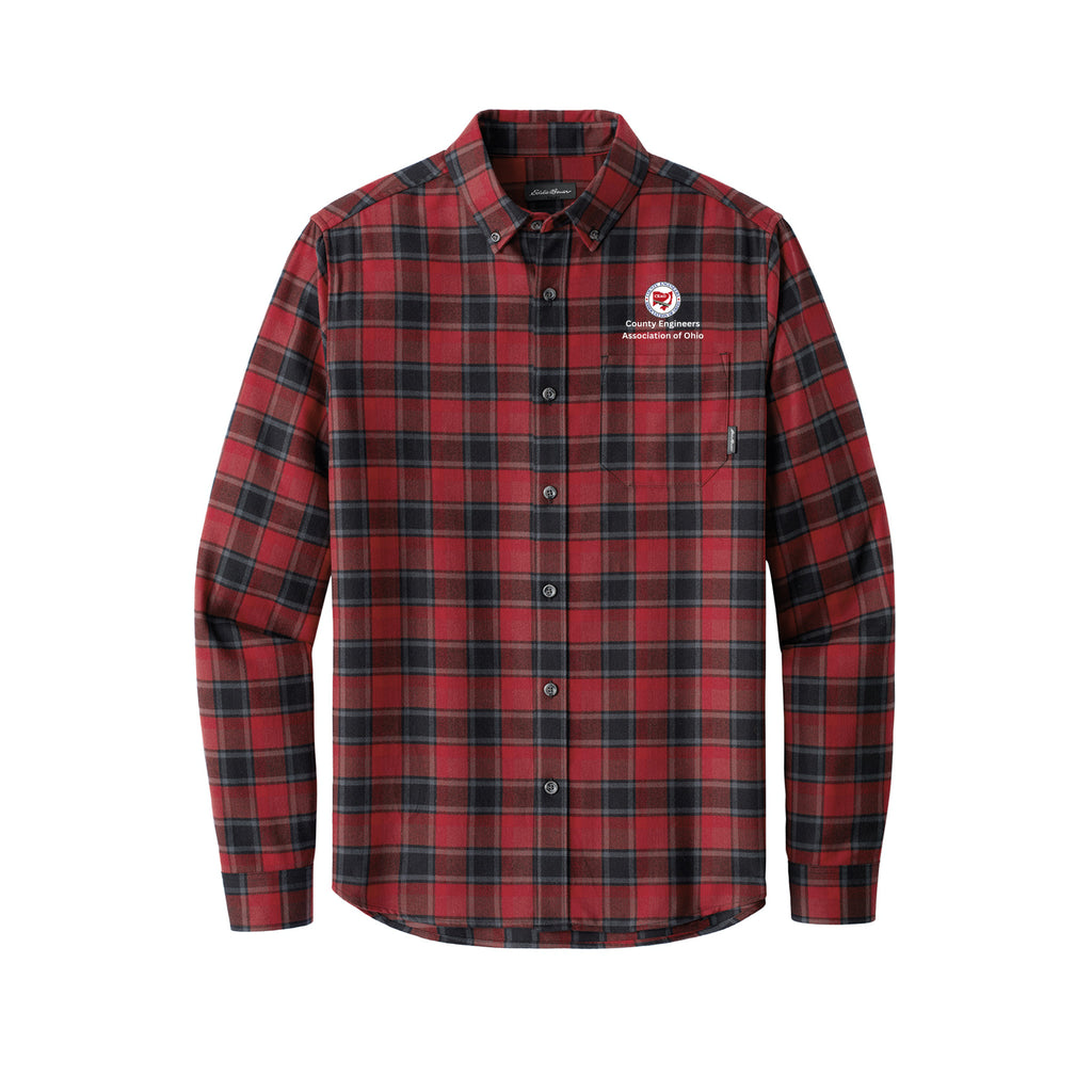 County Engineers of Ohio - Eddie Bauer® Long Sleeve Favorite Flannel Plaid Shirt
