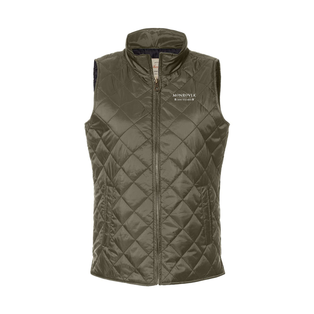 Monrovia 100 Years - Women's Vintage Diamond Quilted Vest