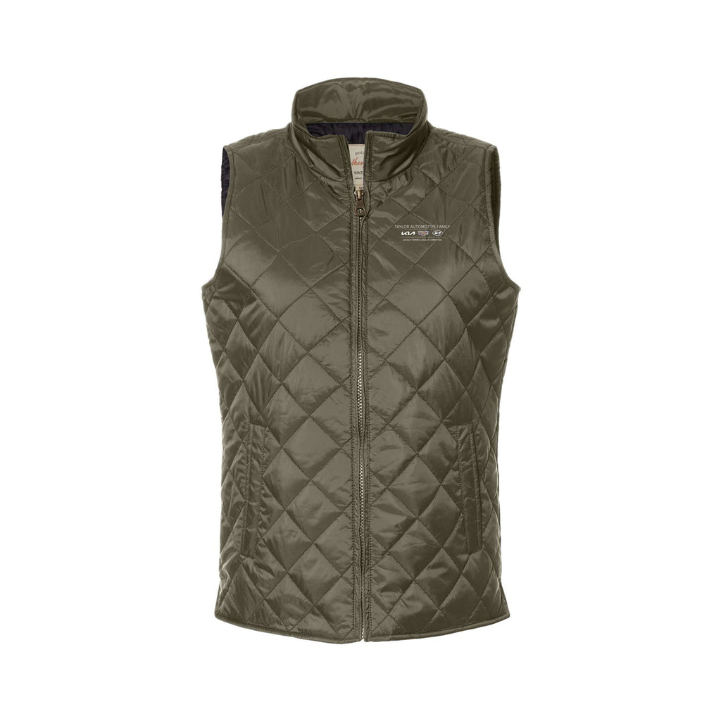 Taylor Family Automotive - Weatherproof - Women's Vintage Diamond Quilted Vest