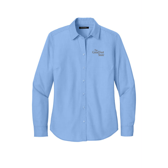 The Good Feet Store - Port Authority® Women’s Long Sleeve Nailhead Easy Care Shirt