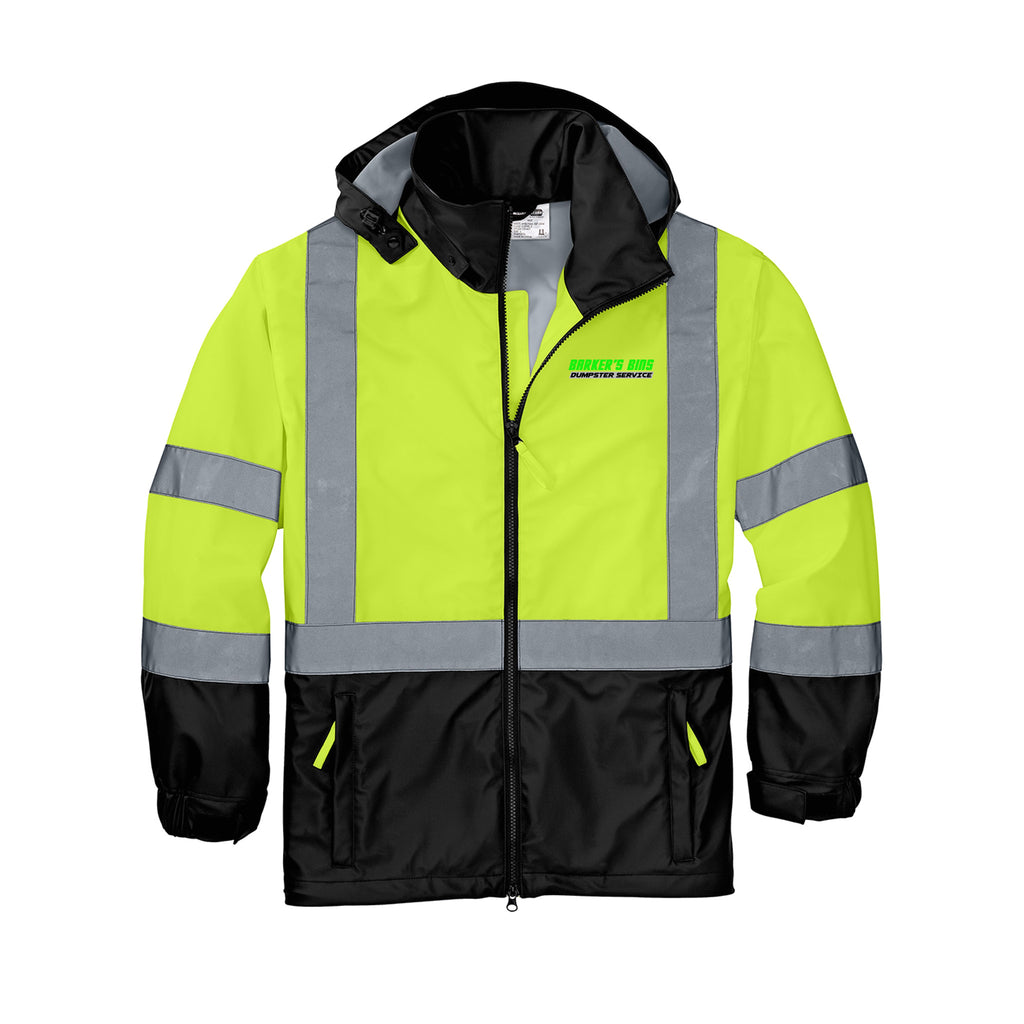 Barker's Bins Dumpster Service - CornerStone® ANSI 107 Class 3 Safety Windbreaker