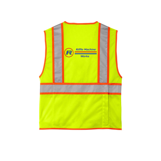 Riffle Machine Works - CornerStone® ANSI 107 Class 2 Surveyor Zippered Two-Tone Vest