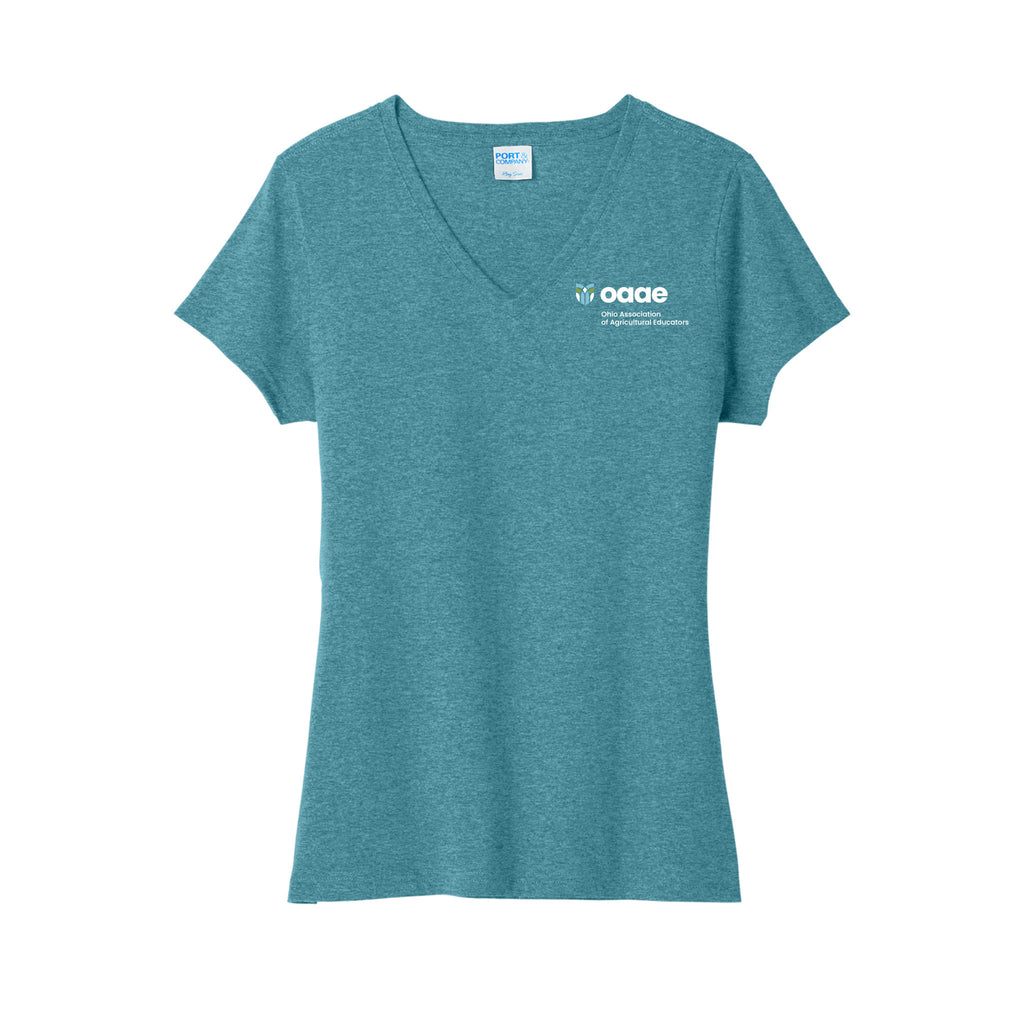 Ohio OAAE - Port & Co® Women's Tri-Blend V-Neck Tee