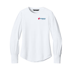 CEBCO - Mercer+Mettle® Women’s Stretch Jersey Long Sleeve Blouson Top
